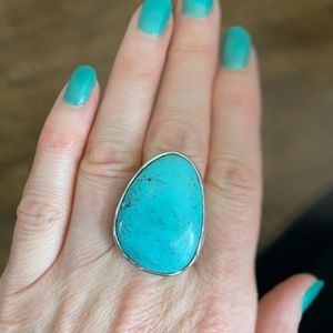 Silipada Turquoise Sterling Silver Ring